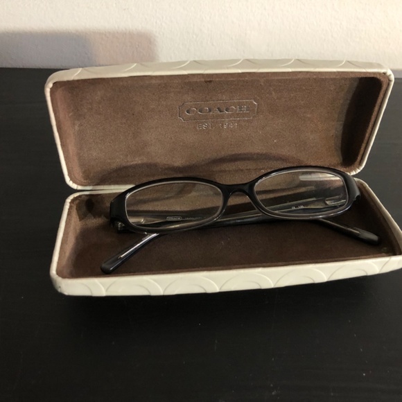 coach davina 2035 black prescription eyeglasses with coach case butterfl… - Picture 1 of 6
